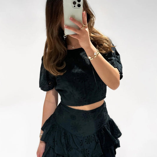 Ivy Top Zwart