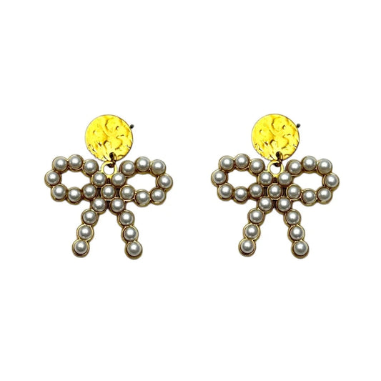 Bow Pearl Earrings