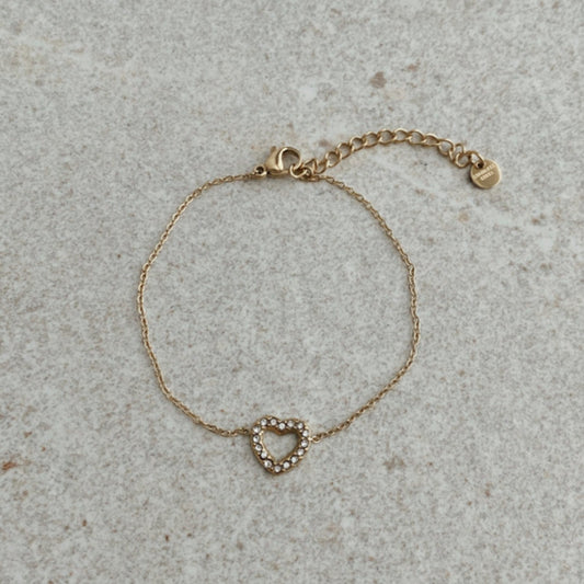 Glitter Heart Bracelet