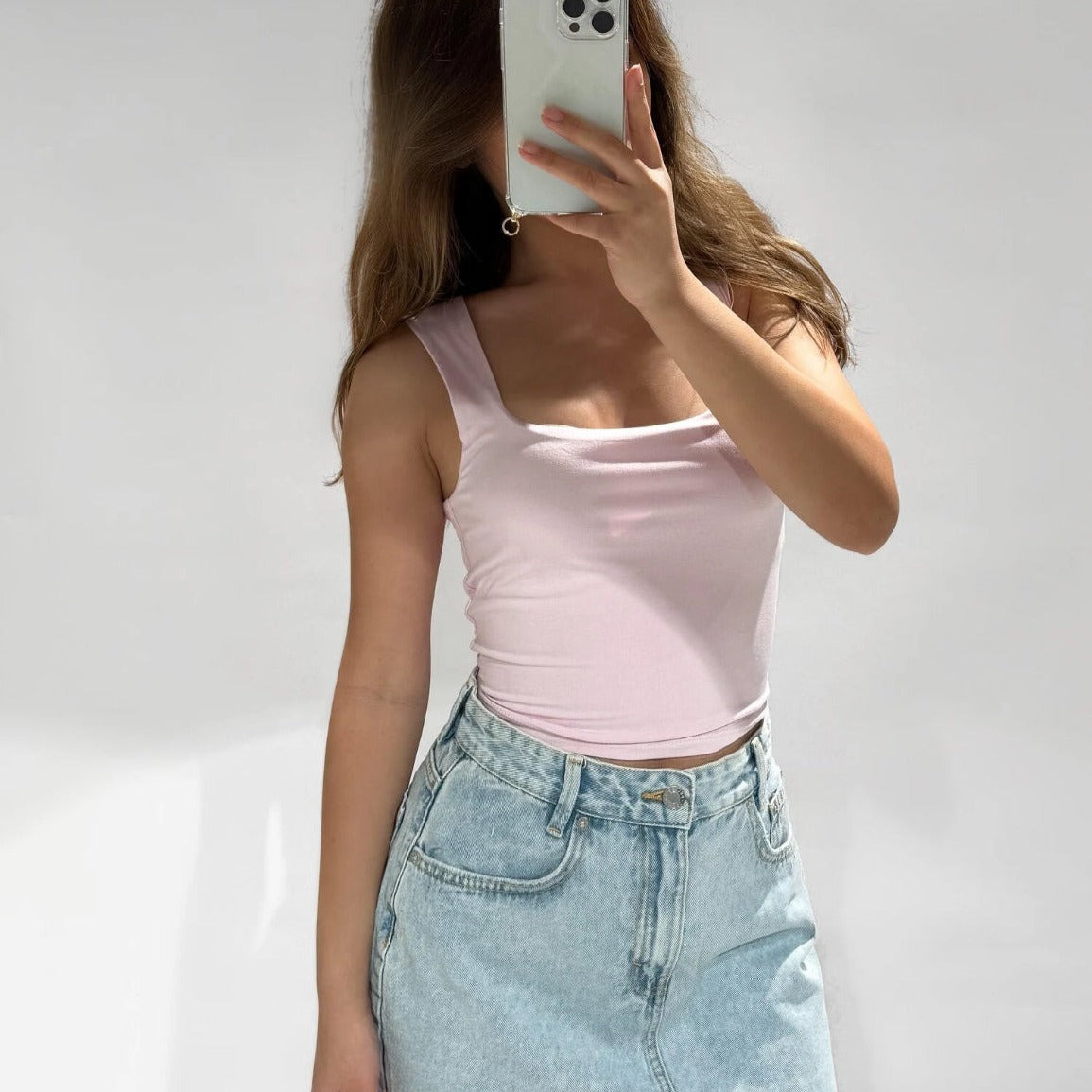 Luna Top Baby Pink