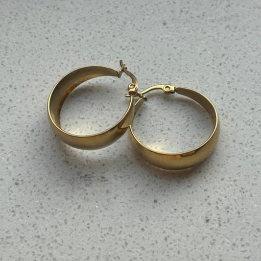 Small Flat Hoops